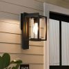 Outdoor Wall Light With Motion Sensor,Dusk To Dawn Pure Aluminum Wall Mount Lamp