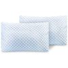 Cooling Memory Foam Pillow Ventilated Soft Bed Pillow W/ Cooling Gel Infused Memory Foam 2Pcs Queen Size