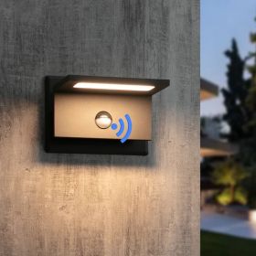 Inowel Wall Light Outdoor LED Wall Mount Lamp Modern Wall Mount Sconce Lantern Fixture For Porch Front Door 17341 (Option: Black)