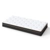 12 Inch Twin Mattress, Spring Mattress With Black-Gold Trim & White Surface, Medium Firm Support For Bedroom/Guesthouse