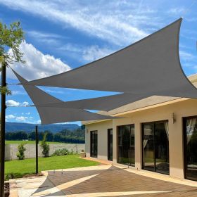 Prohibited From Sale On Amazon XISHAN 10'X10'X14' Dark Grey,Mocha,Sand,Light Grey HDPE Sunshade Sail, 160 Grams (Option: 10X10X14-Dark Grey)