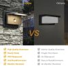 Inowel Outdoor Motion Sensor Porch Light Outdoor Wall Light Fixture Modern LED Exterior Wall Sconce For Front Door Garage Patio Garden 17311