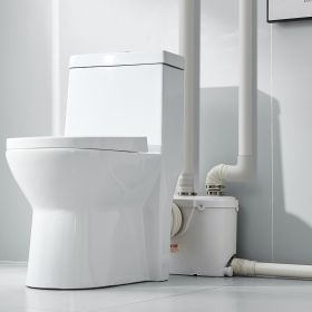 Macerator Pump 500W 29 GPM Flow 26 Ft Head Lift Pump For Toilet Basement Sink (Option: White)