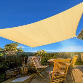 Prohibited From Sale On Amazon XISHAN 24'X24' Beige,Sand HDPE Sunshade Sail, 160 Grams (Option: 24X24ft-Beige)